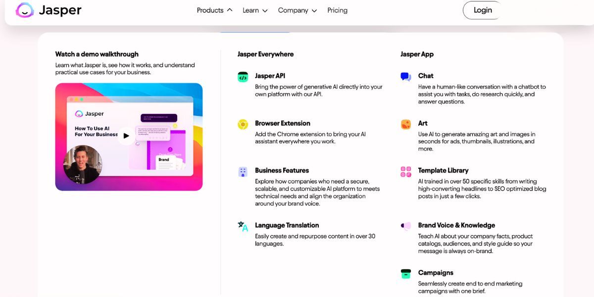 A laptop with Jasper AI features and their impact on cost