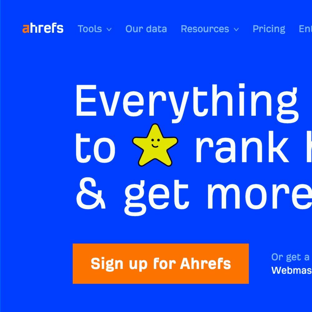 A person using Ahrefs to do keyword research