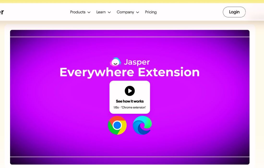 A person using Jasper AI to leverage integrations and extensions like Zapier integration and Chrome extension