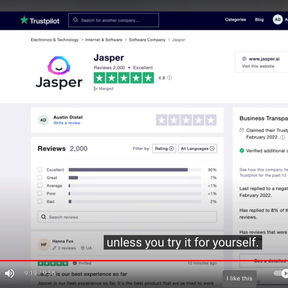 A person using Jasper AI to expand their reach with multilingual support