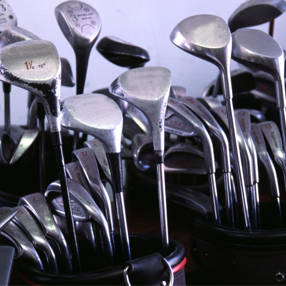 A close-up image of the game improving golf clubs with Forgiveness Factor technology.
