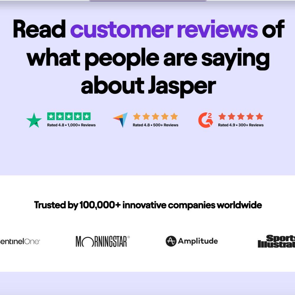 An image showcasing the features and benefits of Jasper AI, answering the question 'What is Jasper AI?'