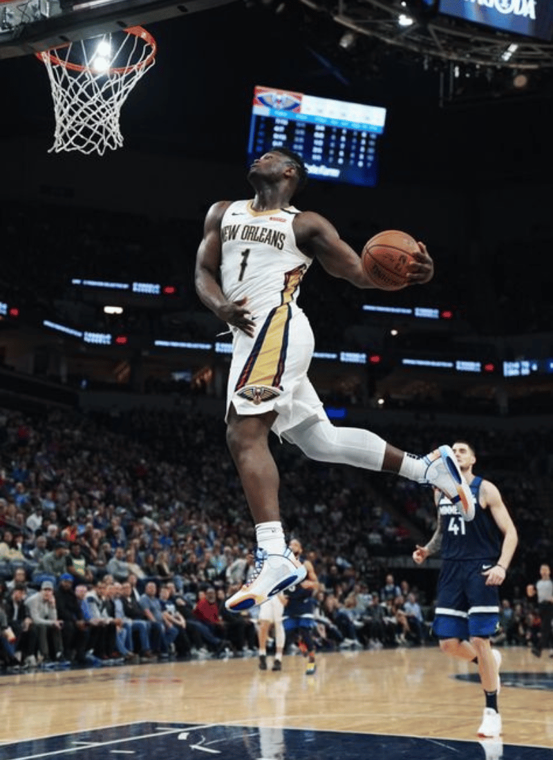 zion williamson dunking